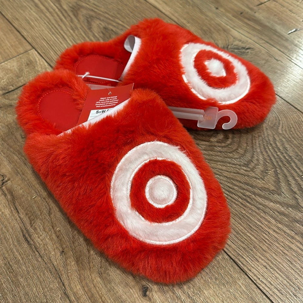 NWT (sold out) Target Wondershop Bullseye Scuff Slipper - size S - Picture 8 of 9